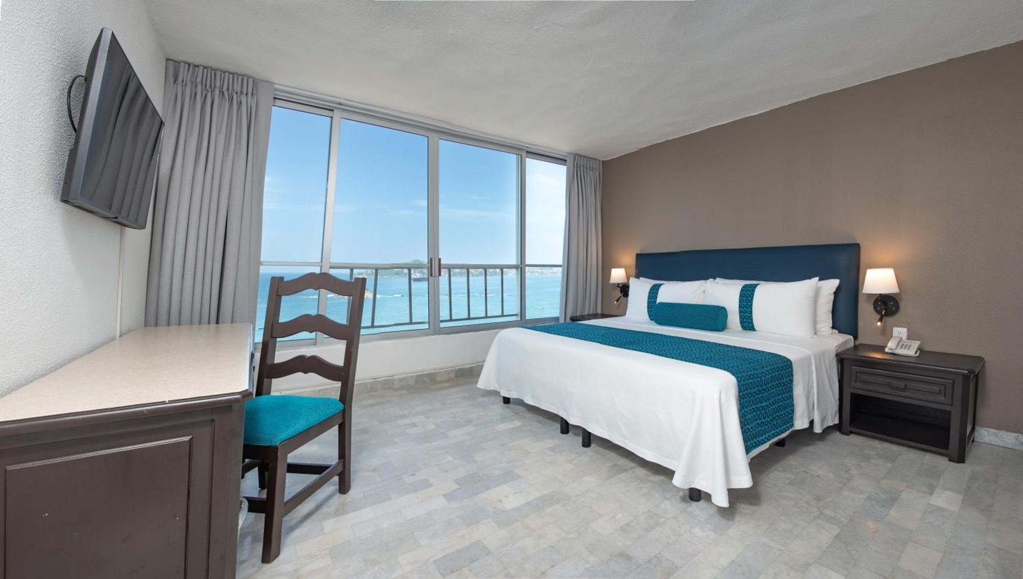 Ritz Acapulco All Inclusive Exterior foto A bedroom at the hotel